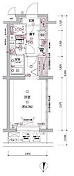 ARCOBALENO BUBAIGAWARA 1Kの間取図画像