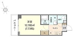 Daiwaテラス府中 1Kの間取図画像