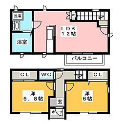 MASONARBREA 2LDKの間取図画像