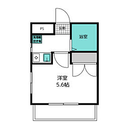 ＭＯＢＩＵＳ Ｋ＆I 2階1Kの間取り