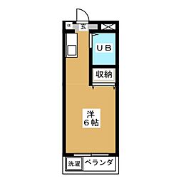 アネックス武蔵台 ワンルームの間取図画像