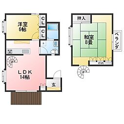ANNEX 2LDKの間取図画像