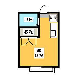 ハイムK ワンルームの間取図画像