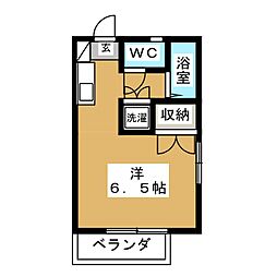 ツインハウス ワンルームの間取図画像
