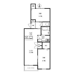 Ｓｉｒｉｎ　Ｋｅｄｉ　シリンケディ 1階2LDKの間取り