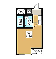 アメニティコウヤマ第6ガーデン ワンルームの間取図画像