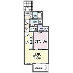 シャルム・レジデンス 1LDKの間取図画像