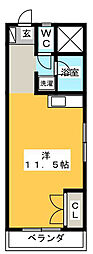 パークワイズ東村山 ワンルームの間取図画像