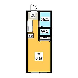 エルム国分寺 ワンルームの間取図画像