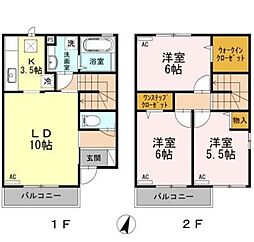 デュオC 3LDKの間取図画像