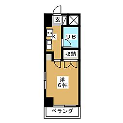 メゾンド・長良 1Kの間取図画像