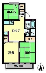VILLA-TAN 3DKの間取図画像