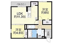 Flat Comfy 豊中 3階