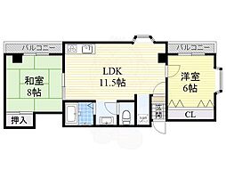 パレス江坂 9階