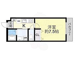 プルメリア関大前 1階/-