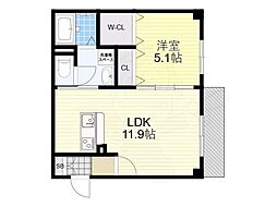 フィユフラッツ豊津Luxe 3階