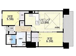 マストメゾン豊中マストモール 2LDKの間取図画像