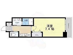 ファーストフィオーレ江坂レガリス 1Kの間取図画像