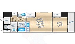 アンフィニ8 1LDKの間取図画像