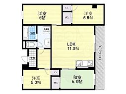 メゾン垂水 4LDKの間取図画像