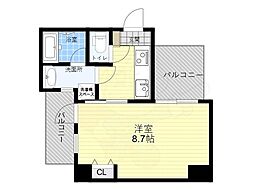 フェリーチェ梅田北 1Kの間取図画像