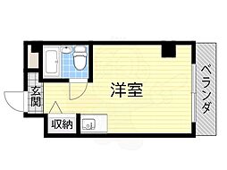 プレアール吹田泉町2 ワンルームの間取図画像