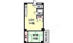 プティセジュール 1LDKの間取図画像