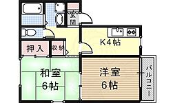 エトワール 2Kの間取図画像