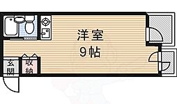 ベルトピア伊丹3 ワンルームの間取図画像