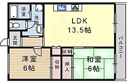 パークハイム 2LDKの間取図画像