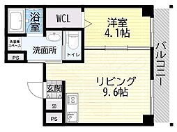伊丹市中央4丁目マンション 1LDKの間取図画像