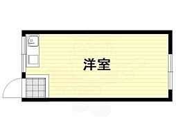 まこと荘 ワンルームの間取図画像