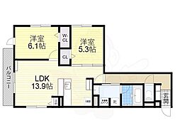 間取図画像 2LDK
