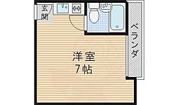 かねまつ東三国マンション北棟 ワンルームの間取図画像