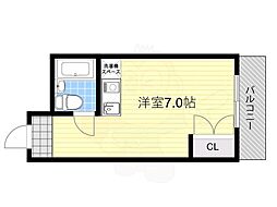 リアライズ江坂 ワンルームの間取図画像
