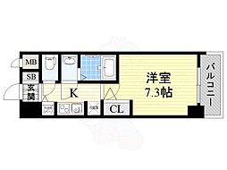 S-RESIDENCE新大阪駅前 1Kの間取図画像