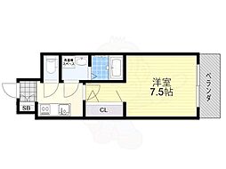 S-レジデンス江坂アレグリア 1Kの間取図画像