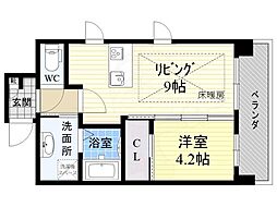 第26関根マンション 1LDKの間取図画像