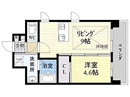 第26関根マンション 1LDKの間取図画像