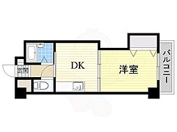 豊新グランドハイツ北 1DKの間取図画像