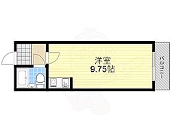 フォレストコート1番館 ワンルームの間取図画像