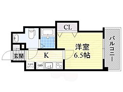 FRENCIANOIE東三国 1Kの間取図画像
