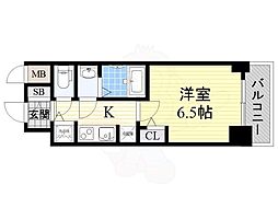 S-RESIDENCEESAKA 1Kの間取図画像