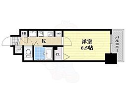 プレサンス新大阪クレスタ 1Kの間取図画像