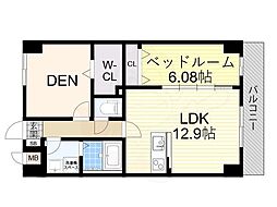 豊中市三和町1丁目マンション 1SLDKの間取図画像