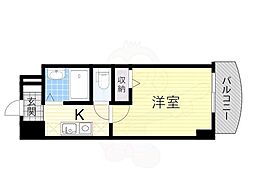 ノルデンハイム小松 1Kの間取図画像