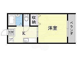 マンションアマティー 1Kの間取図画像