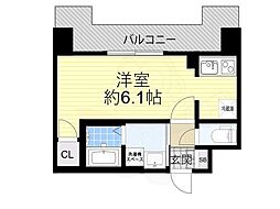 プレサンス東三国エンブレイス ワンルームの間取図画像