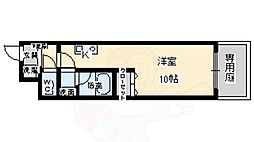 メゾンリュート2番館 ワンルームの間取図画像