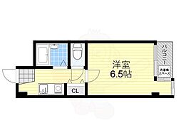 リバーサイド柴島 1Kの間取図画像